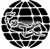 Le tampon encreur motif 6521 - Logos de Fédérations