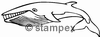Le tampon encreur motif 3809 - Baleine